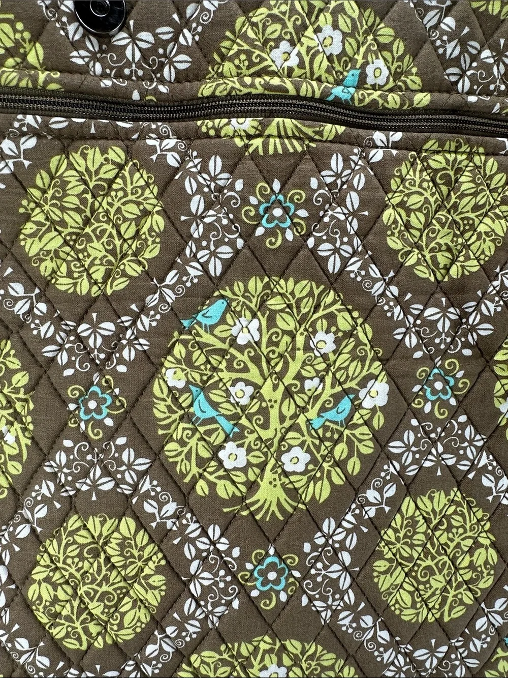Vera Bradley Garment Bag Quilted Cotton Sittin In A Tree